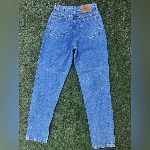 Vtg 90s Classic Calvin Klein 5 Pocket Jeans Taper Straight USA Made Mom Denim 10 - Picture 8 of 9